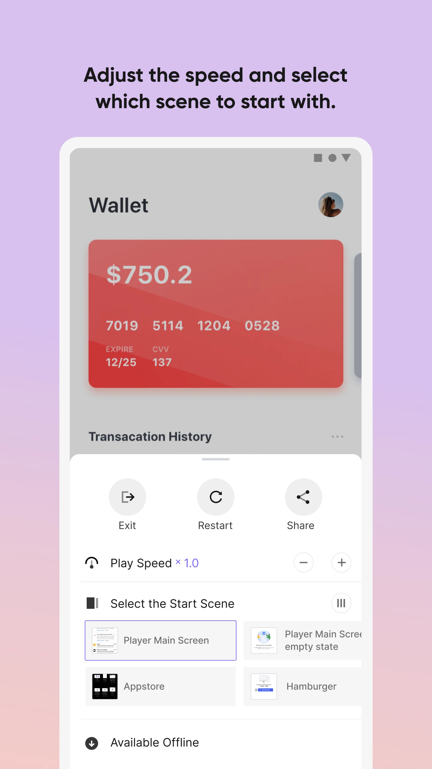 ProtoPie Player — Prototyping screenshot